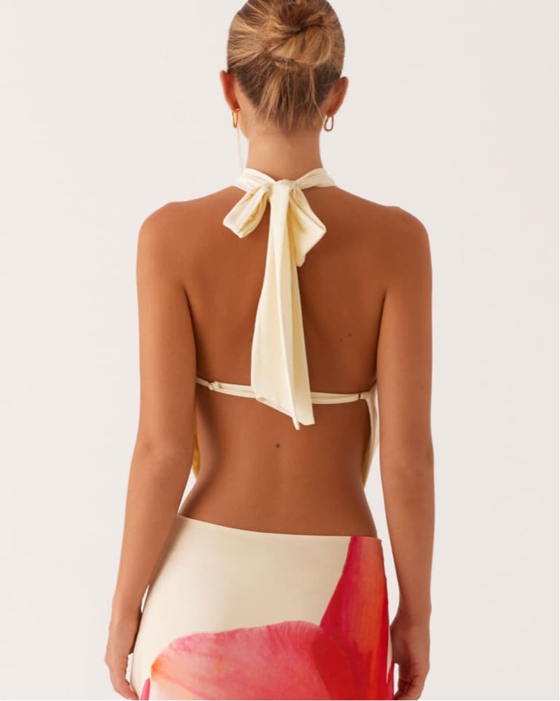 Floral Applicae Halter Top - Image 2