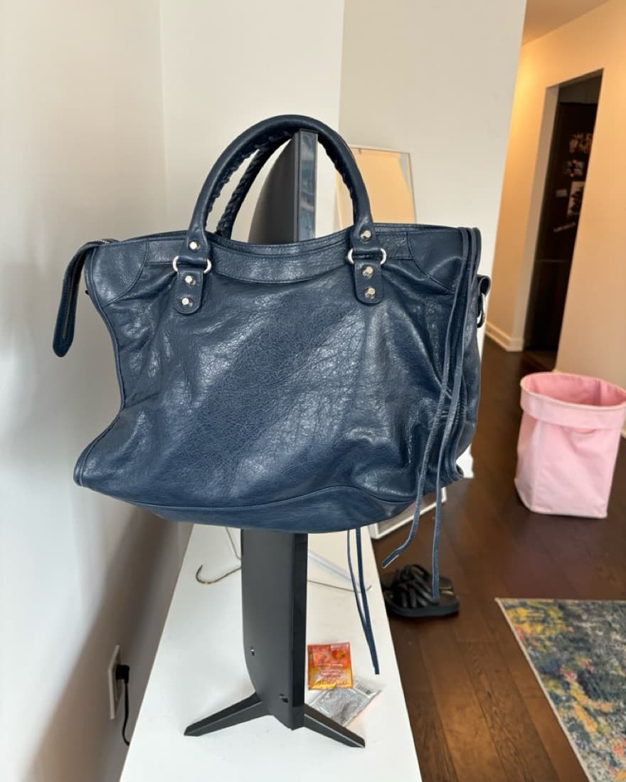 Navy le city Balenciaga Bag - Image 1