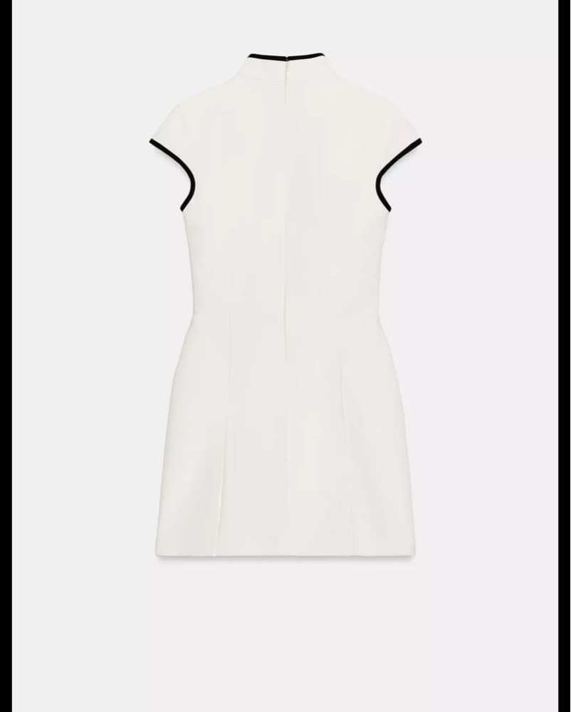 Zara White Cutout Dress - Image 3