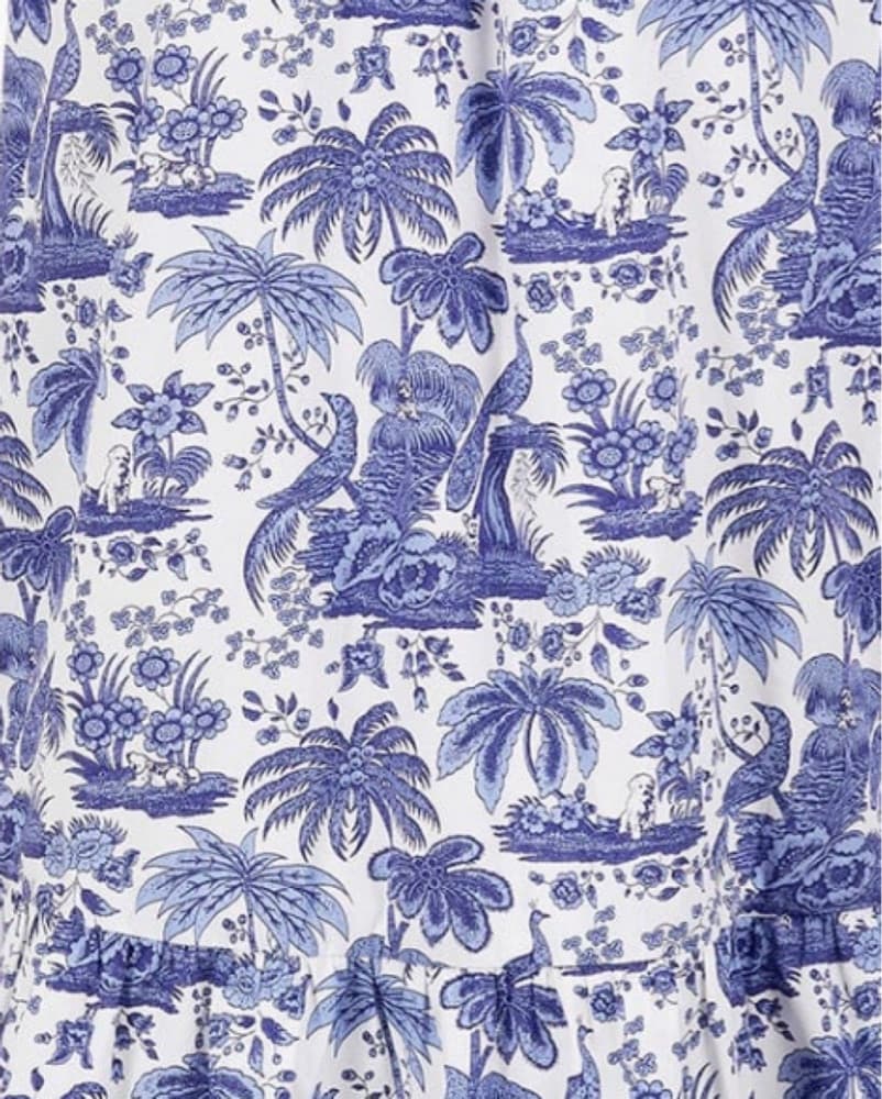 STAUD— Mini Marlowe Dress Blue Toile  - Image 4