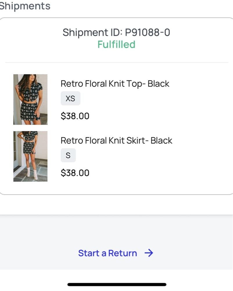 These Three Retro Floral Knit Set  - Image 2