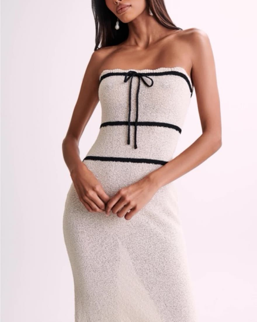 Meshki Ivory Dawn Strapless Dress - Image 5