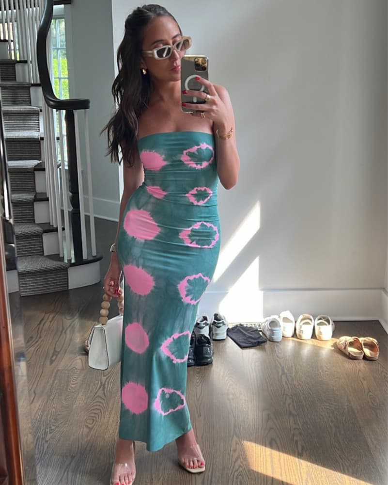 Dana Foley Tie Dye Tube Dress - Image 1