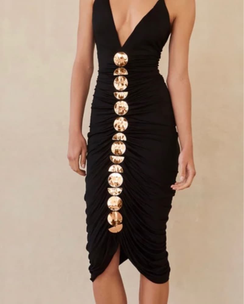 Jalina Dress- Black - Image 4