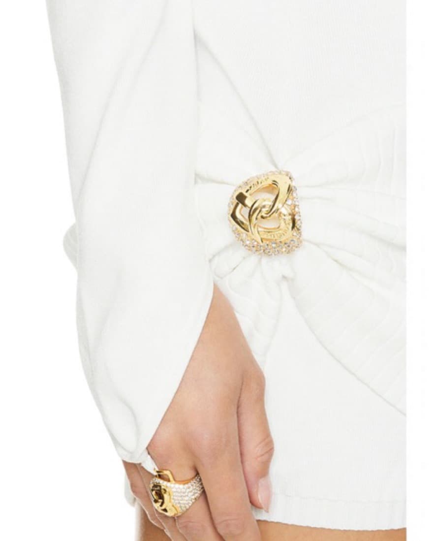 Nana Jacqueline White Mini Dress - Image 3