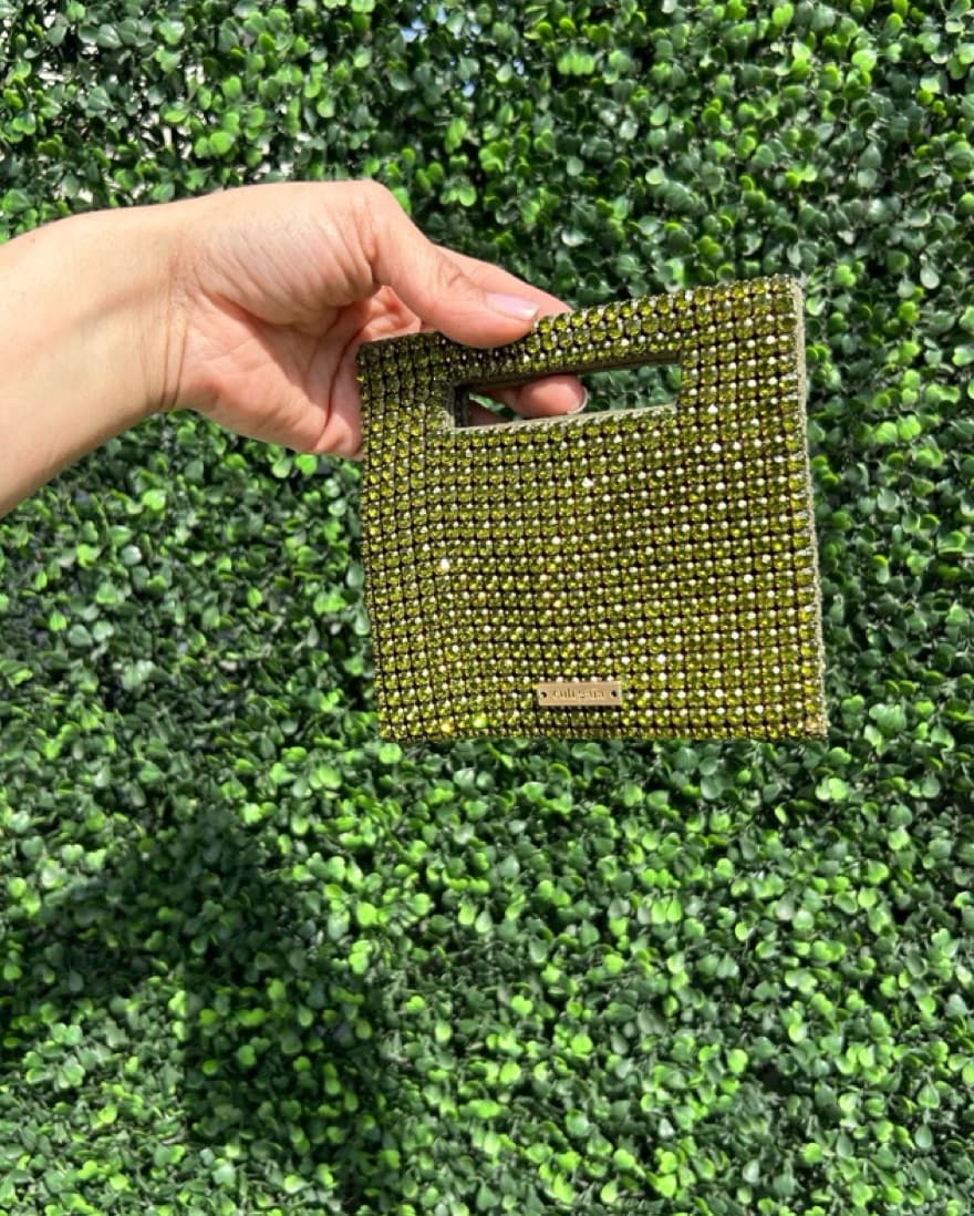 Cult Gaia Green Lucinda Nano Clutch Bag  - Image 3