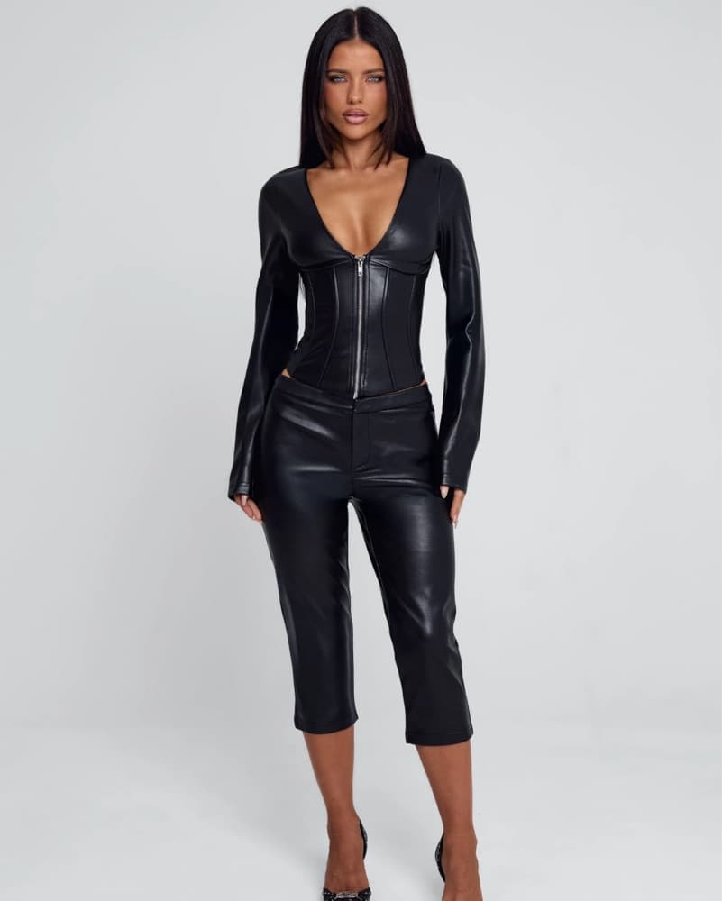 Outcast Lorana Leather Top  - Image 2