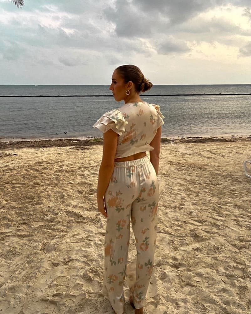 Love Shack Fancy Two Piece Silk Set - Image 2