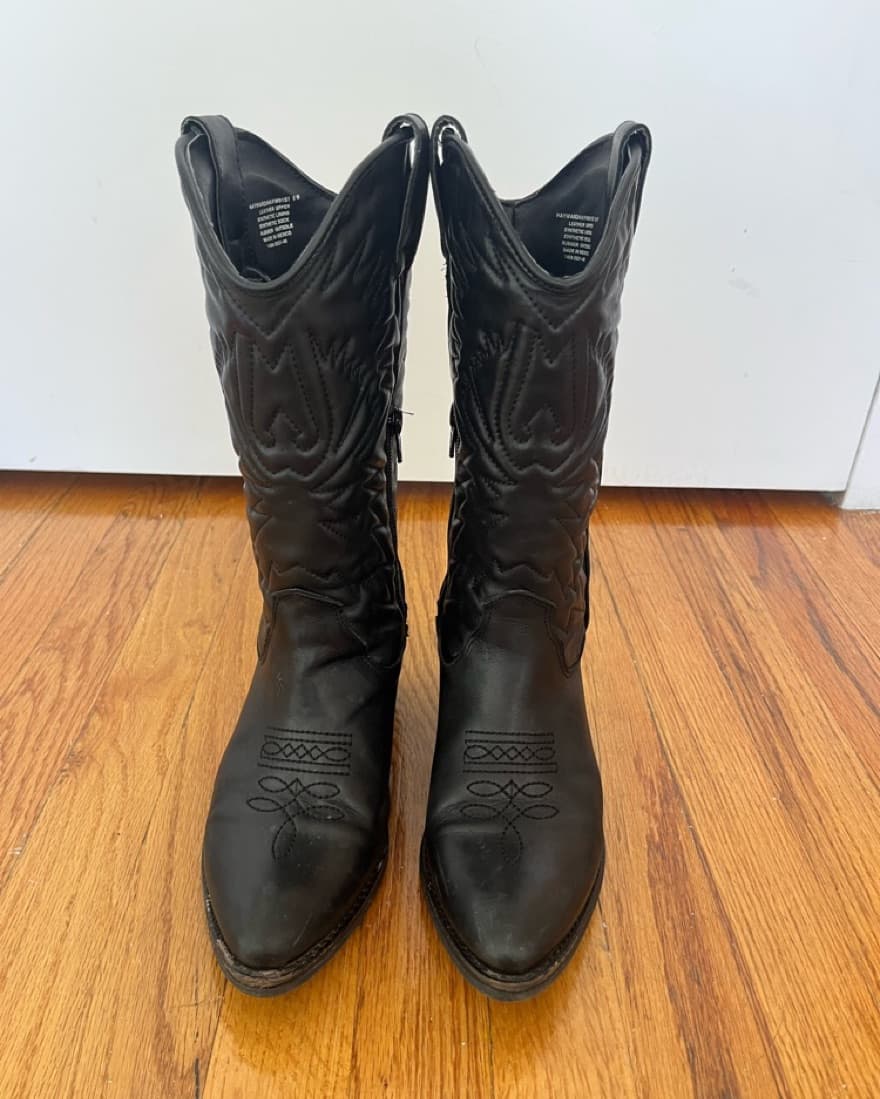 Black Cowboy Boots - Image 5