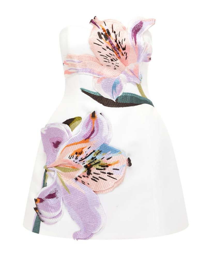 Leo Lin floral mini dress - Image 1