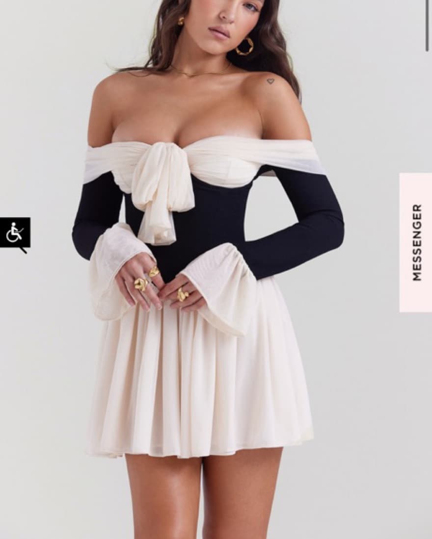 House Of CB Alana Off Shoulder Dress - Image 1