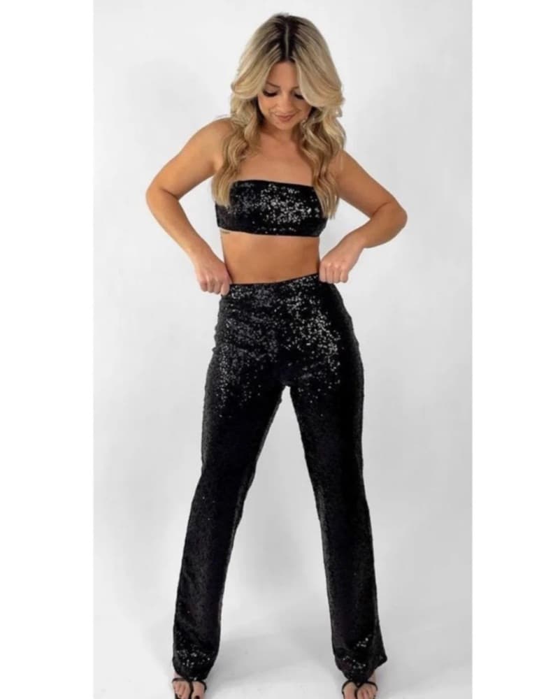 Black Sequin Set - Image 1
