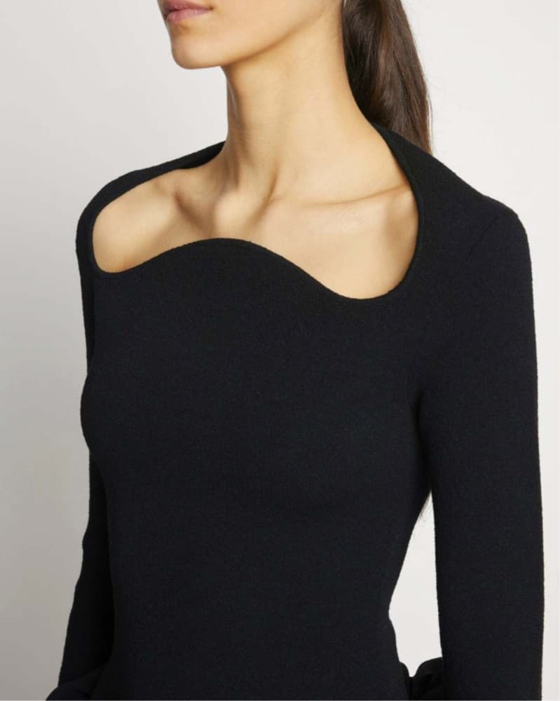 Unique Proenza Midi Dress in Black - Image 2