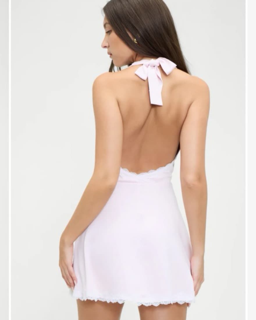 Frankies Bikinis Audrey Satin Mini Dress - Image 2