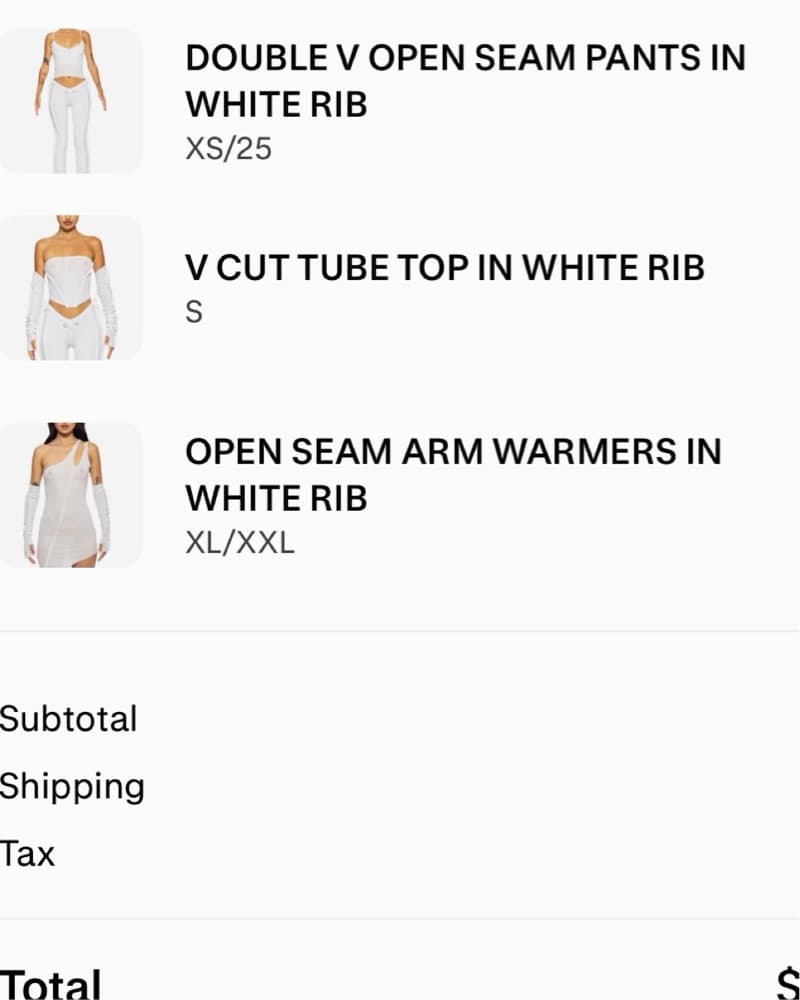 Sami Miro Vintage White Rib 3-Piece Set  - Image 1