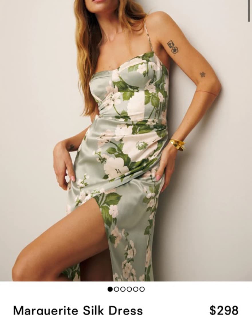 Reformation Marguerite Silk Gown  - Image 1