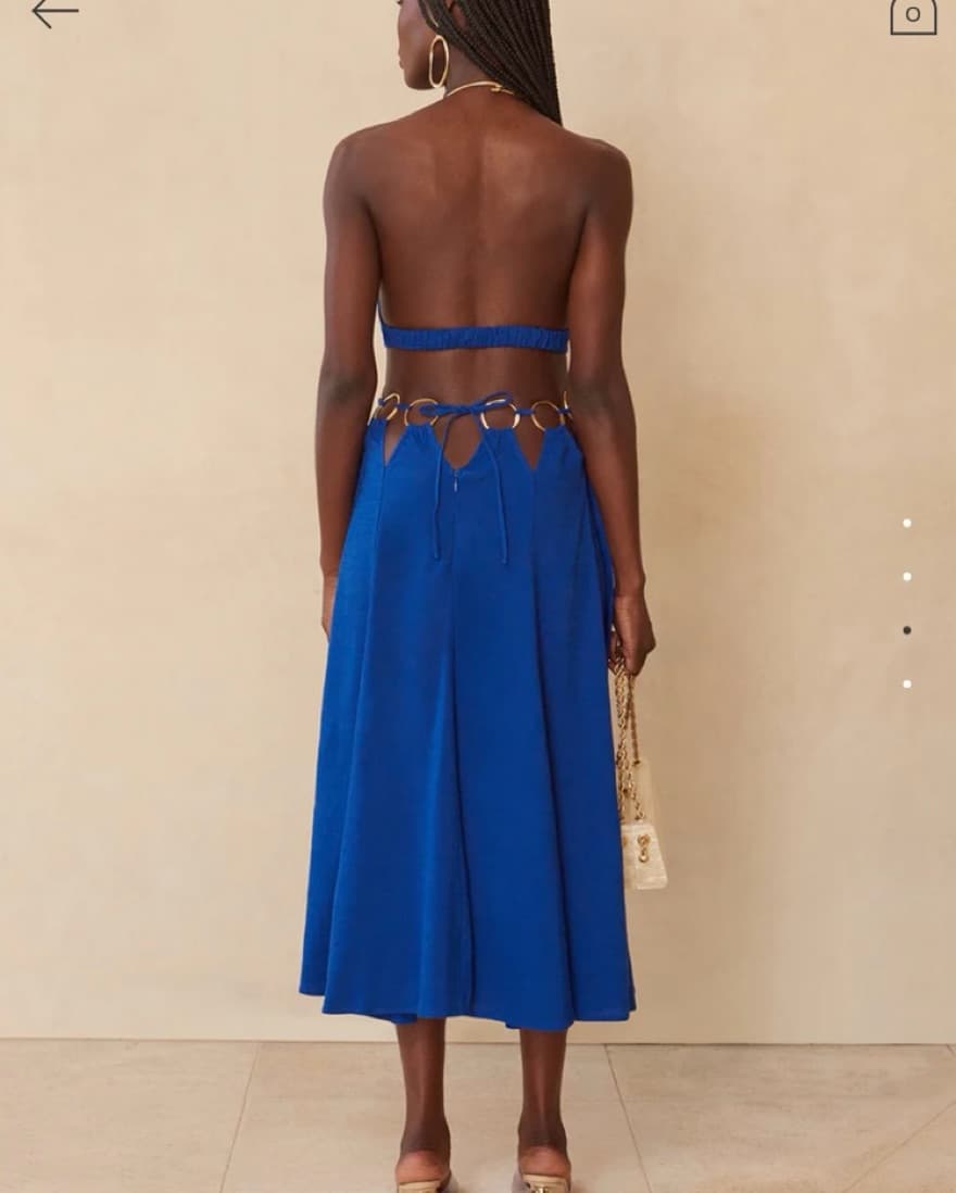Cult Gaia Idris Skirt XS in Persian Blue - Image 4