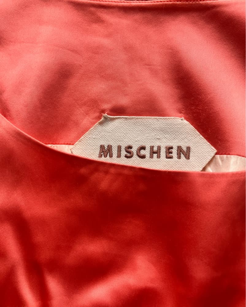 Salmon Silk  Dress. Zippers On Both Side - Image 5