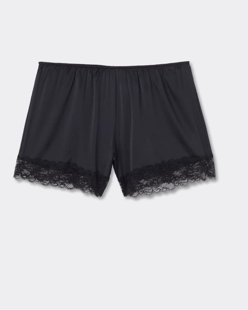 Intimissi Black Lace Silk Shorts  - Image 2