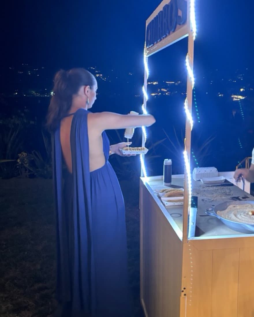 Long Openback Blue Dress - Image 2