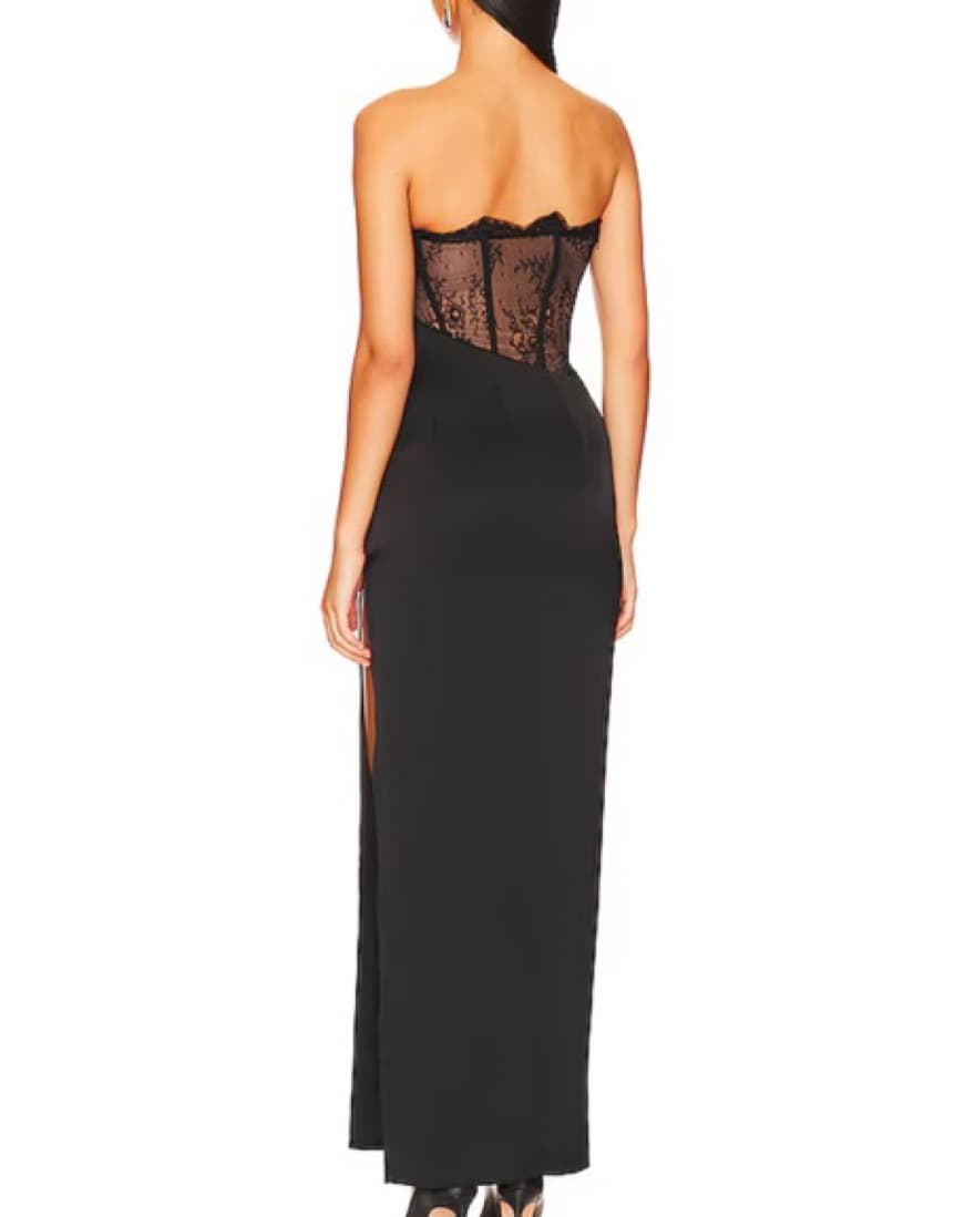 Black Lace Evening Gown - Image 5