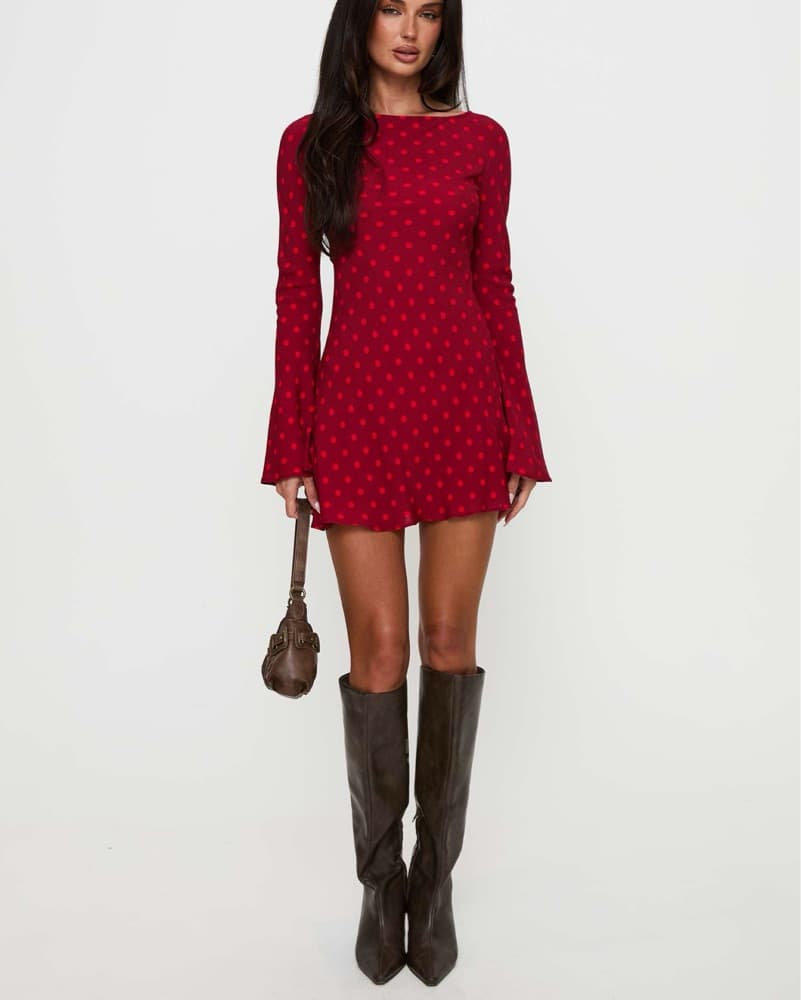 Red Polka Dot Dress - Image 2