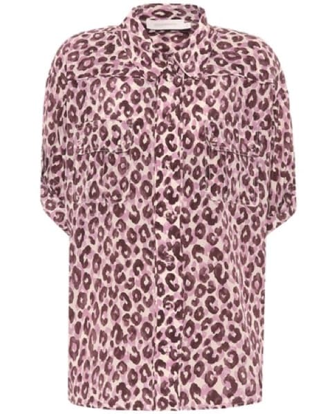 Zimmermann Leopard Silk Shirt M - Image 1