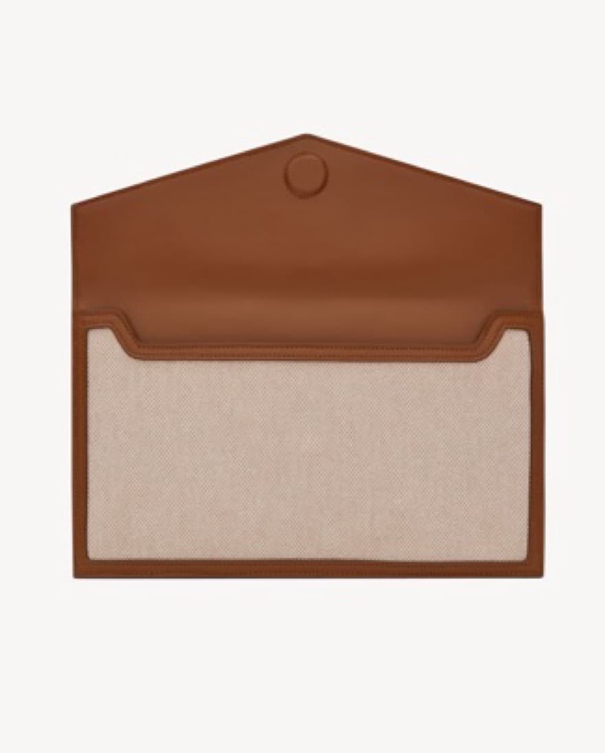 Saint Laurent YSL Canvas Clutch Pouch - Image 3