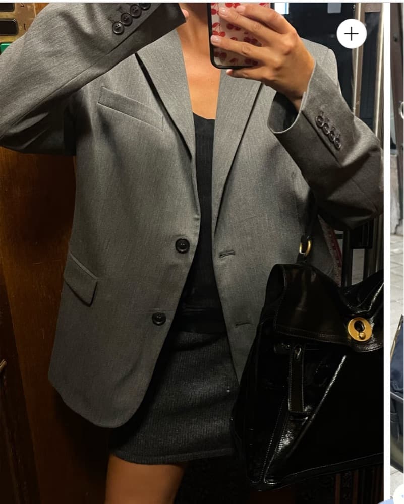Djerf Avenue Forever Blazer In Gray - Image 3