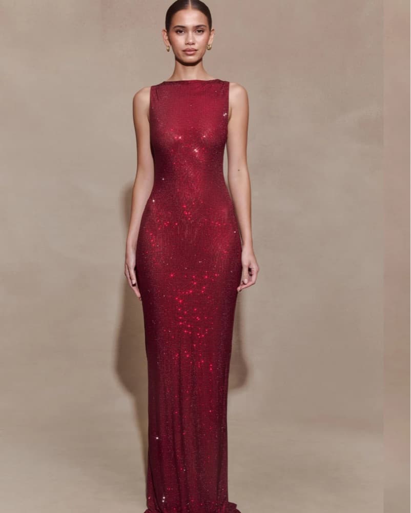 Magnolia Sleeveless Diamante Maxi Dress  - Image 1