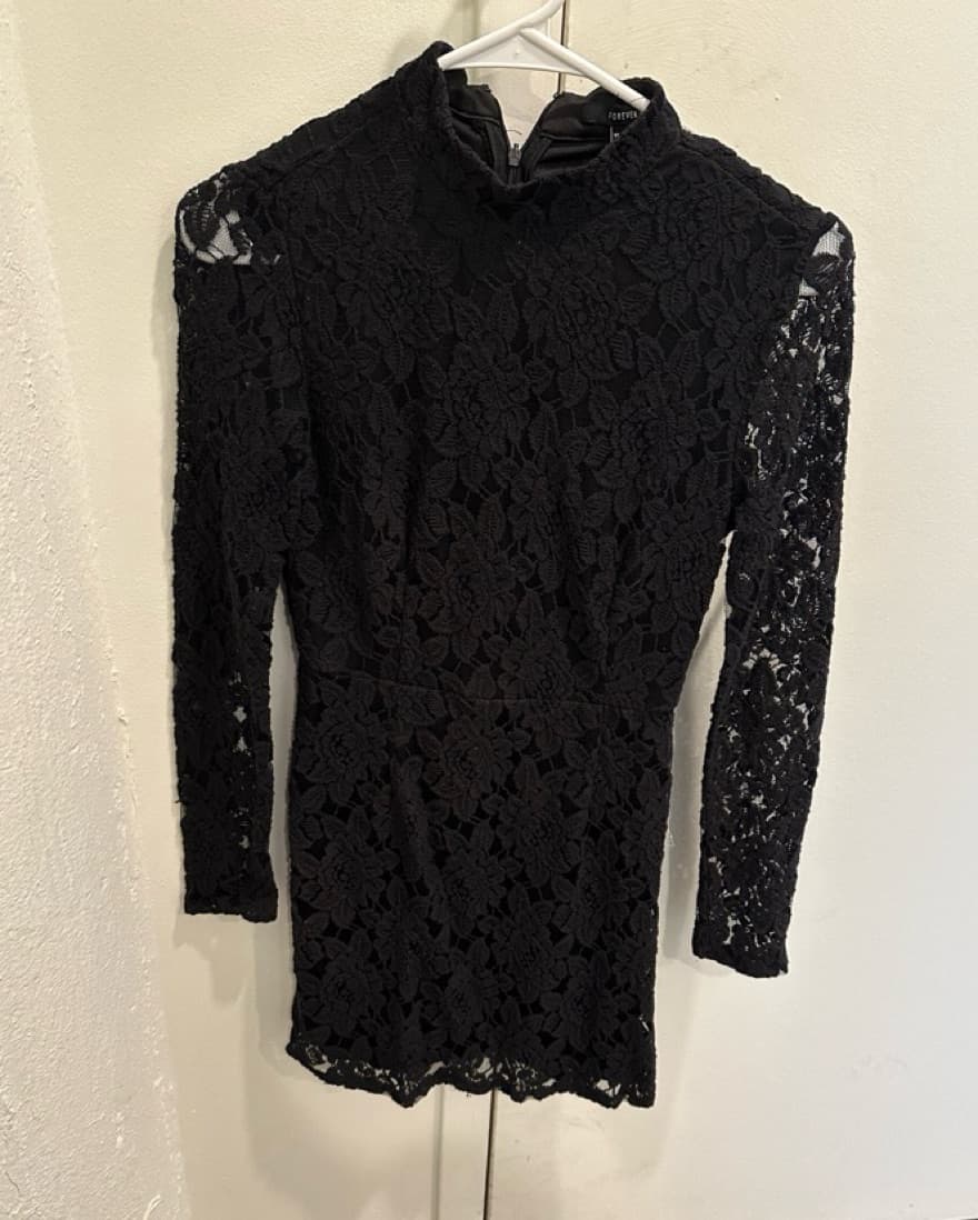 Forever 21 Black Lace Dress - Image 2