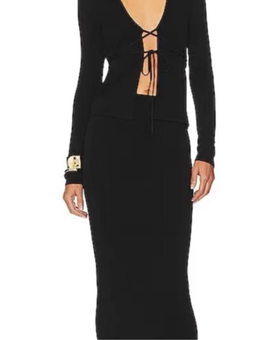L'ACADEMIE Jalea Front Tie Cardigan - Image 3