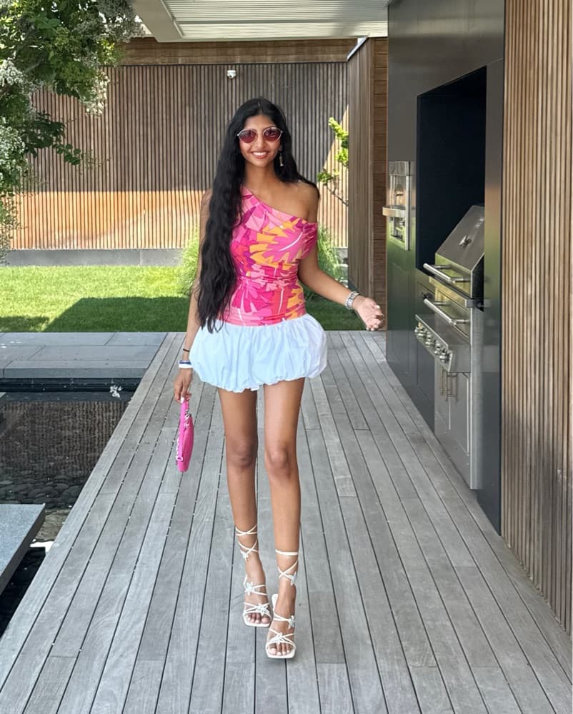 White Bubble Shorts  - Image 2