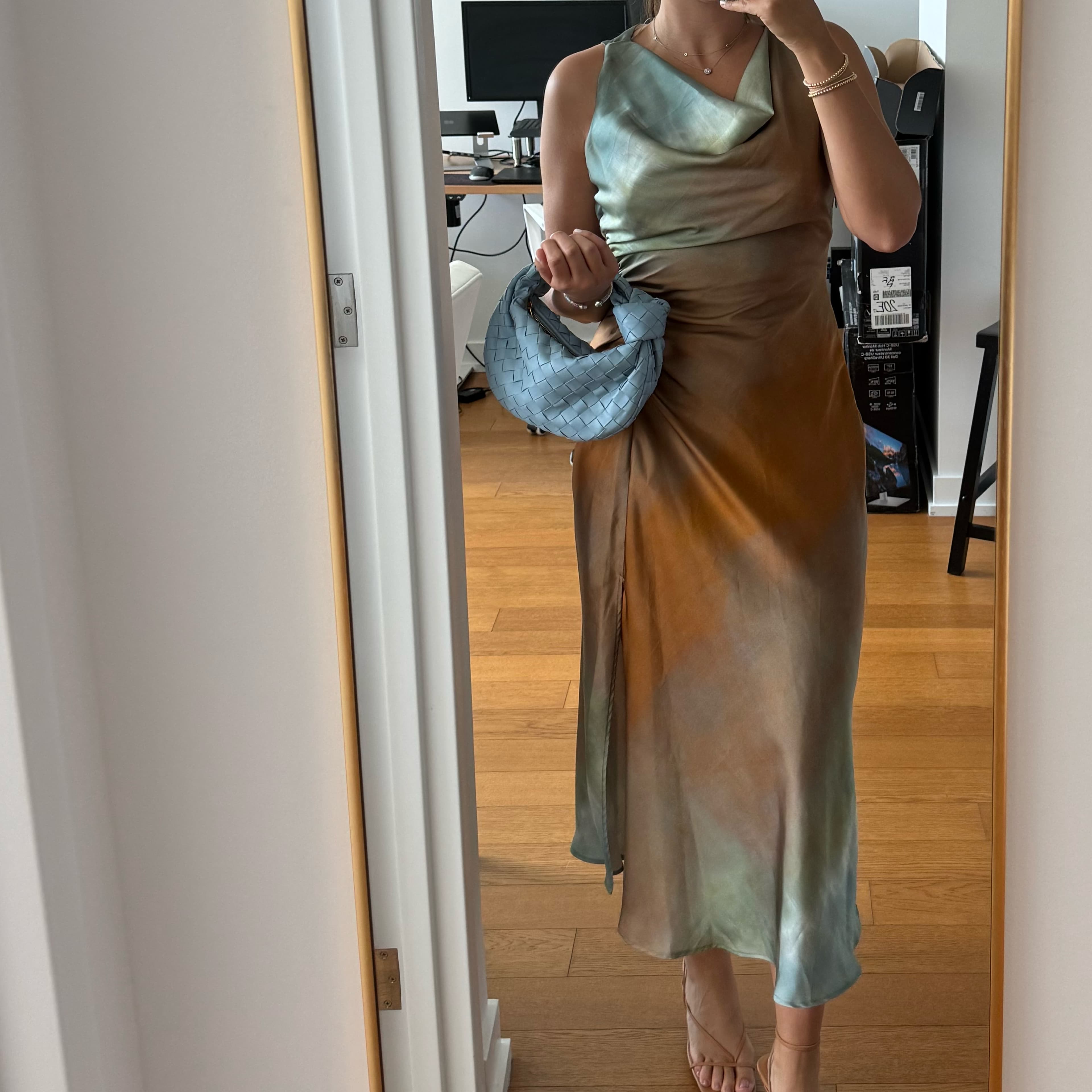 Tie-dye Printed Midi Dress - Image 3