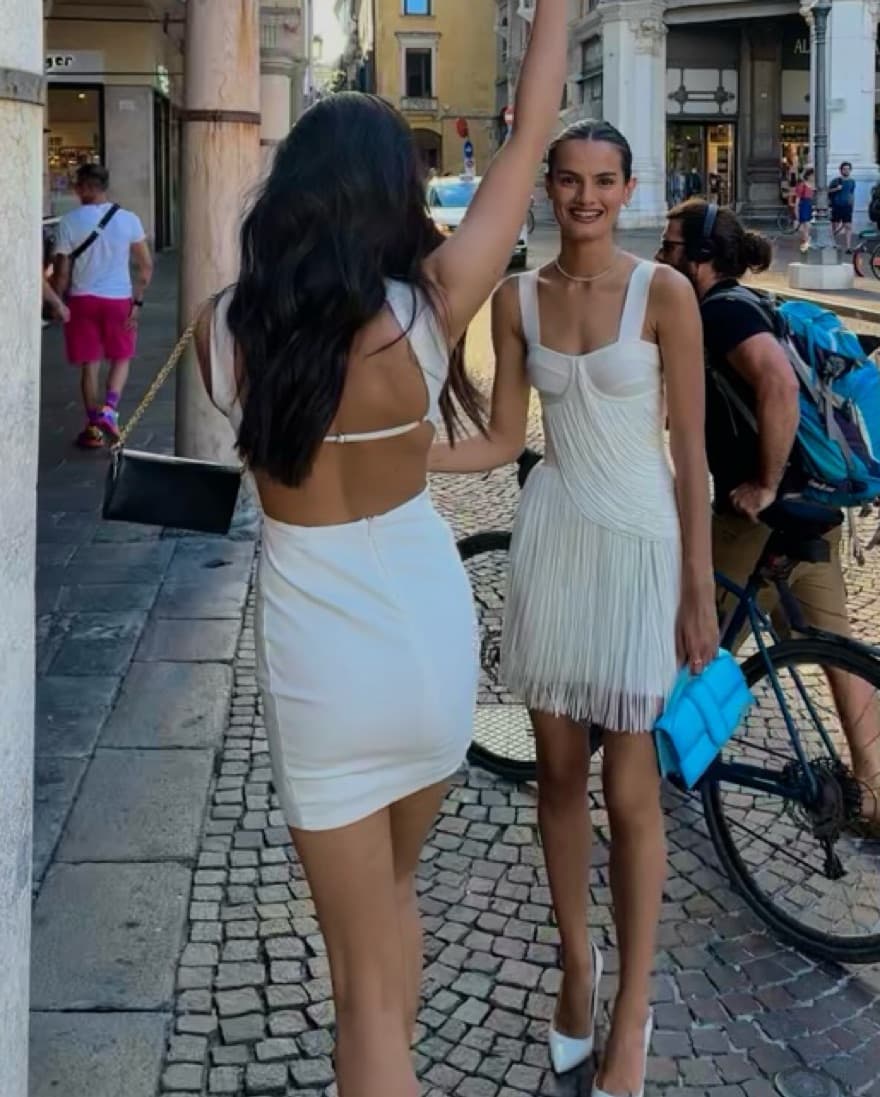 White backless mini dress - Image 5
