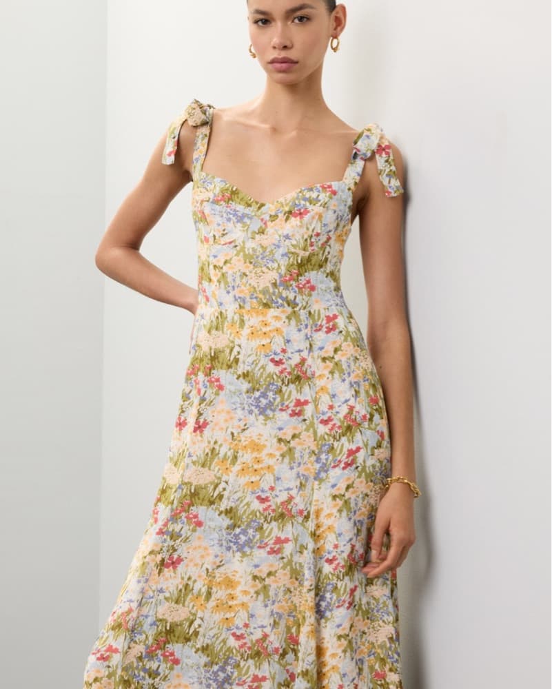 Reformation Nadira Floral Midi Dress - Image 3