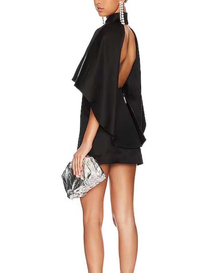 Avah mini Dress In Black  - Image 3