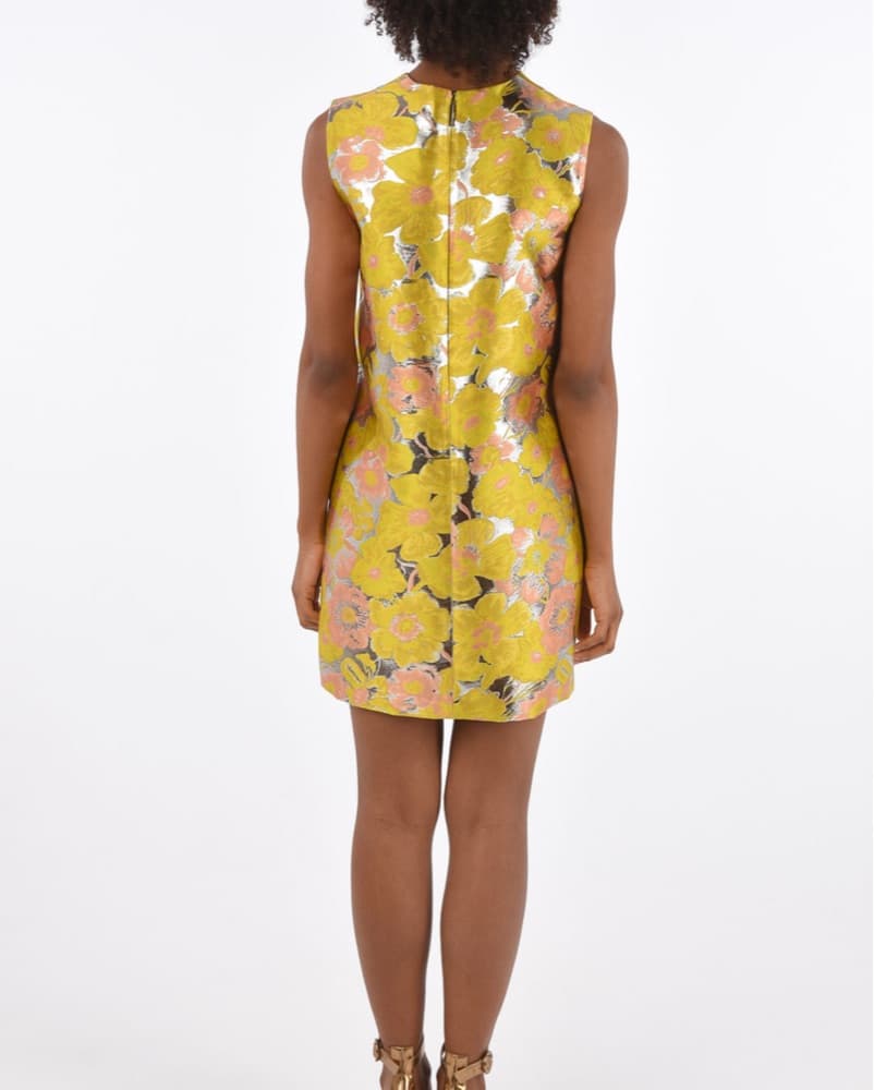MSGM FLORAL JETTED POCKET SHIFT DRESS - Image 2