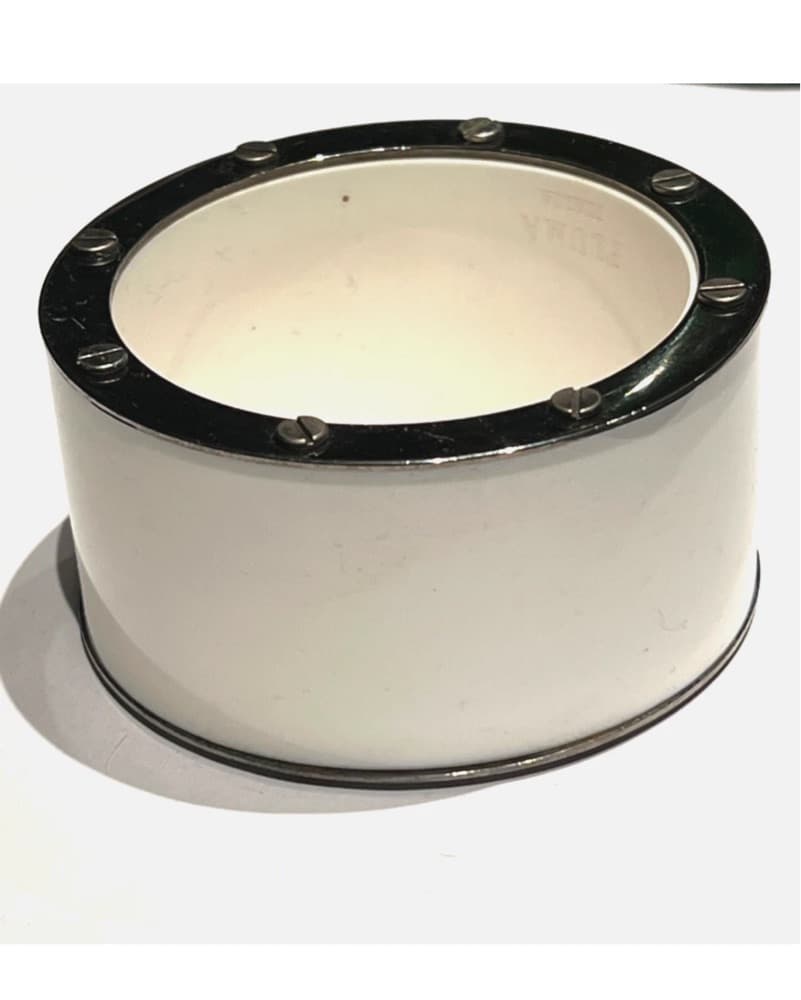 White Resin Bangle Bracelet  - Image 1
