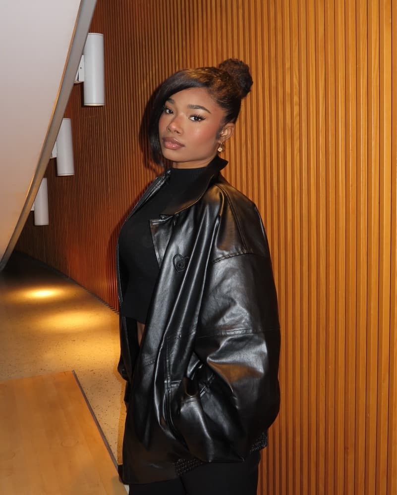 Black Leather Jacket - Image 2