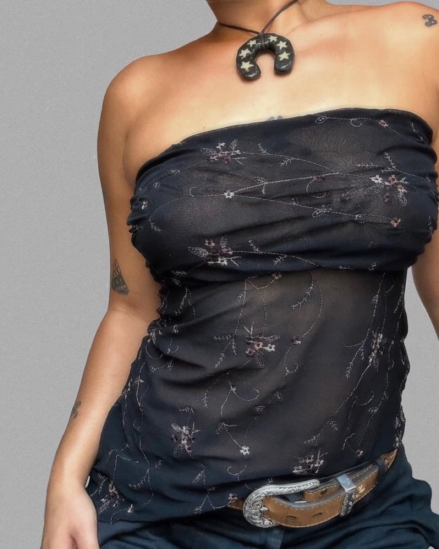 Yilou Embroidered Assymetric Dress - Image 1
