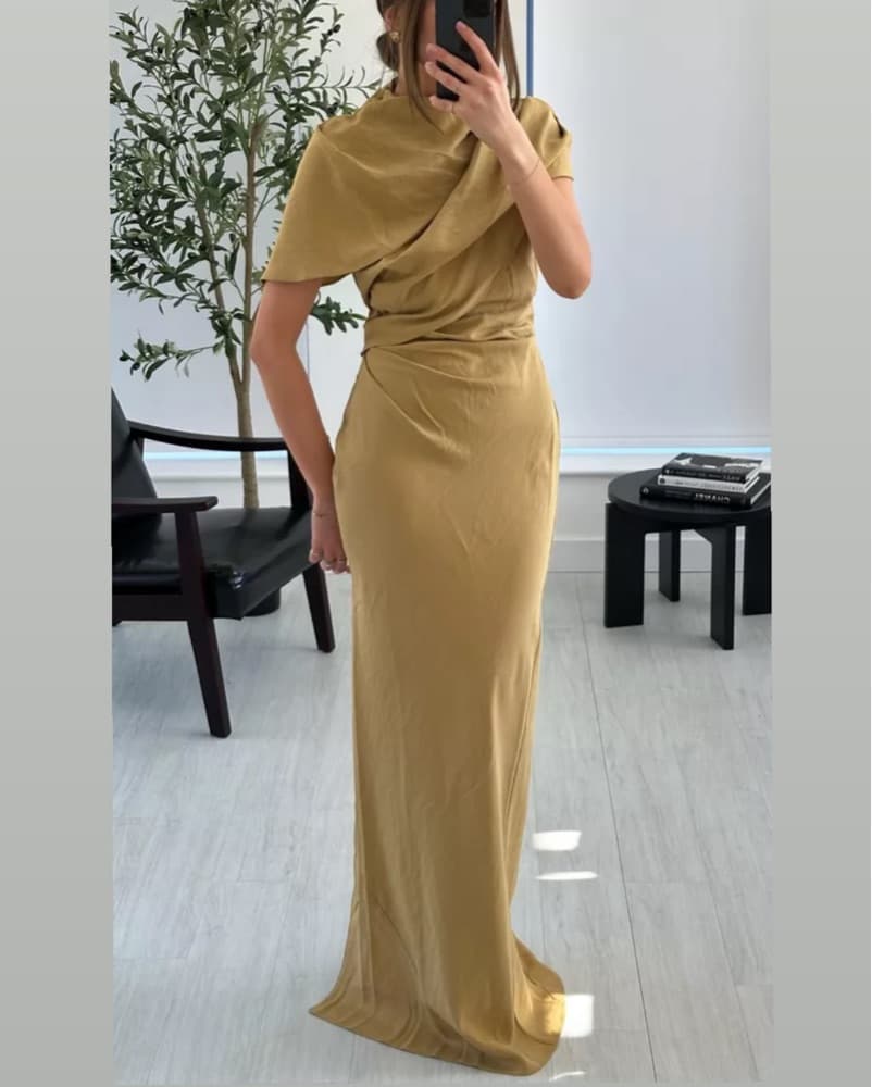 ASOS Drape High Neck Maxi Dress  - Image 1