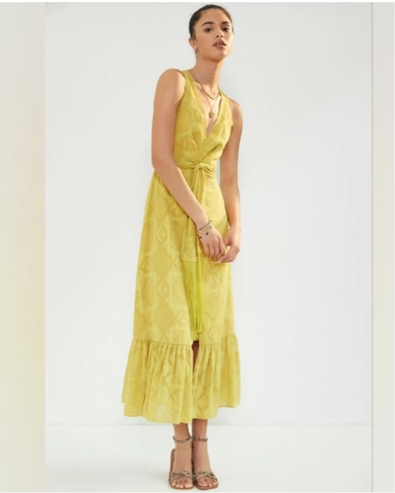 Vibrant Yellow Anthropologie Dress - Image 1