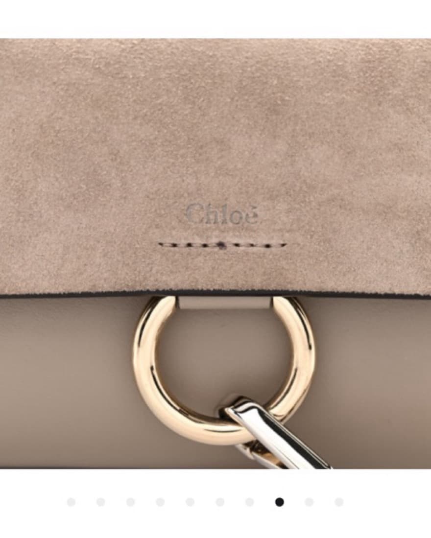 Chloe Suede Calfskin Faye Shoulder Bag - Image 5