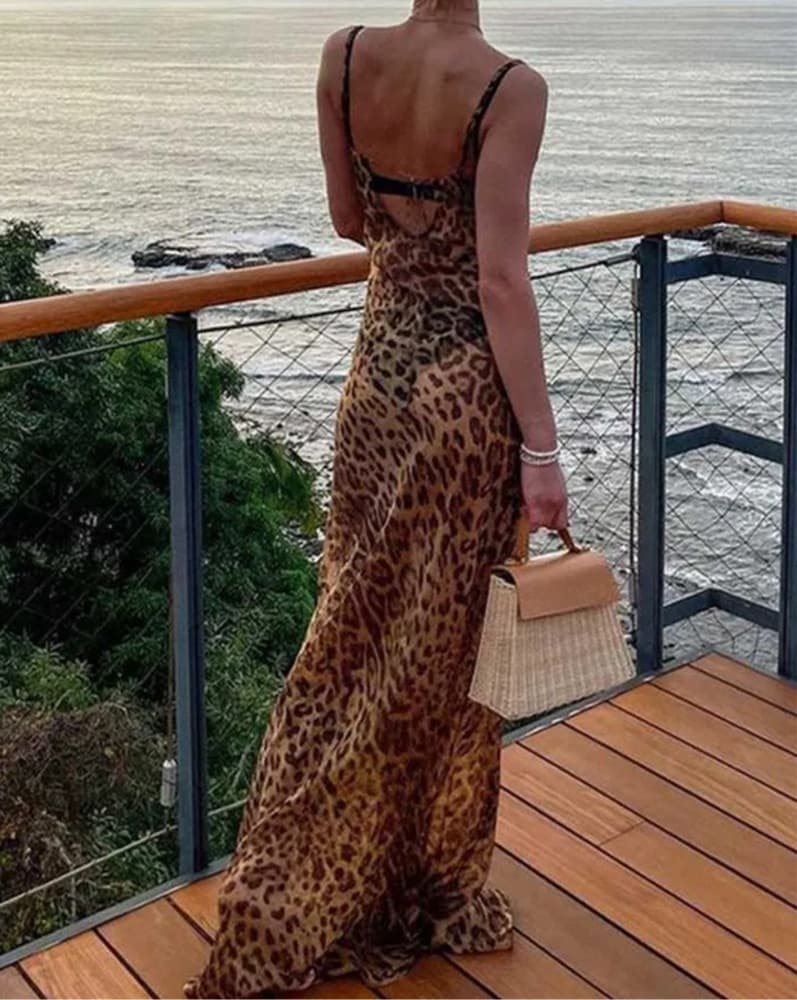 Fierce Leopard Maxi Dress - Image 1