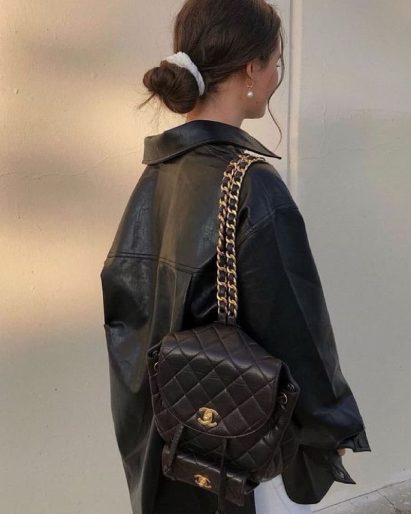 Chanel Leather Backpack - Image 1