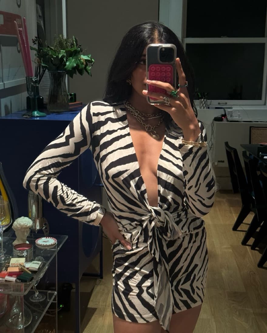 Rat & Boa Allegra print Zebra Mini Dress - Image 3