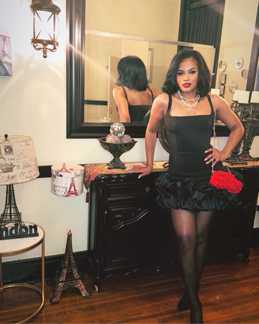 Sultry Black Cocktail Dress - Image 1