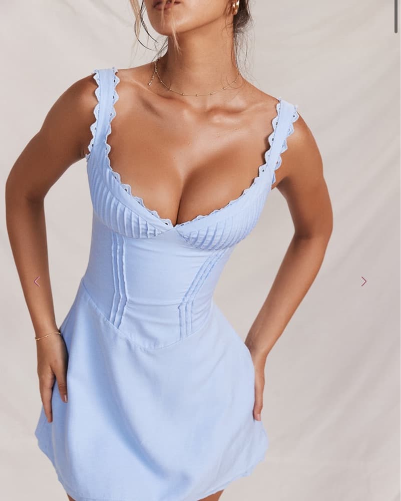 House of CB - Tilly dress in Blue - Image 1