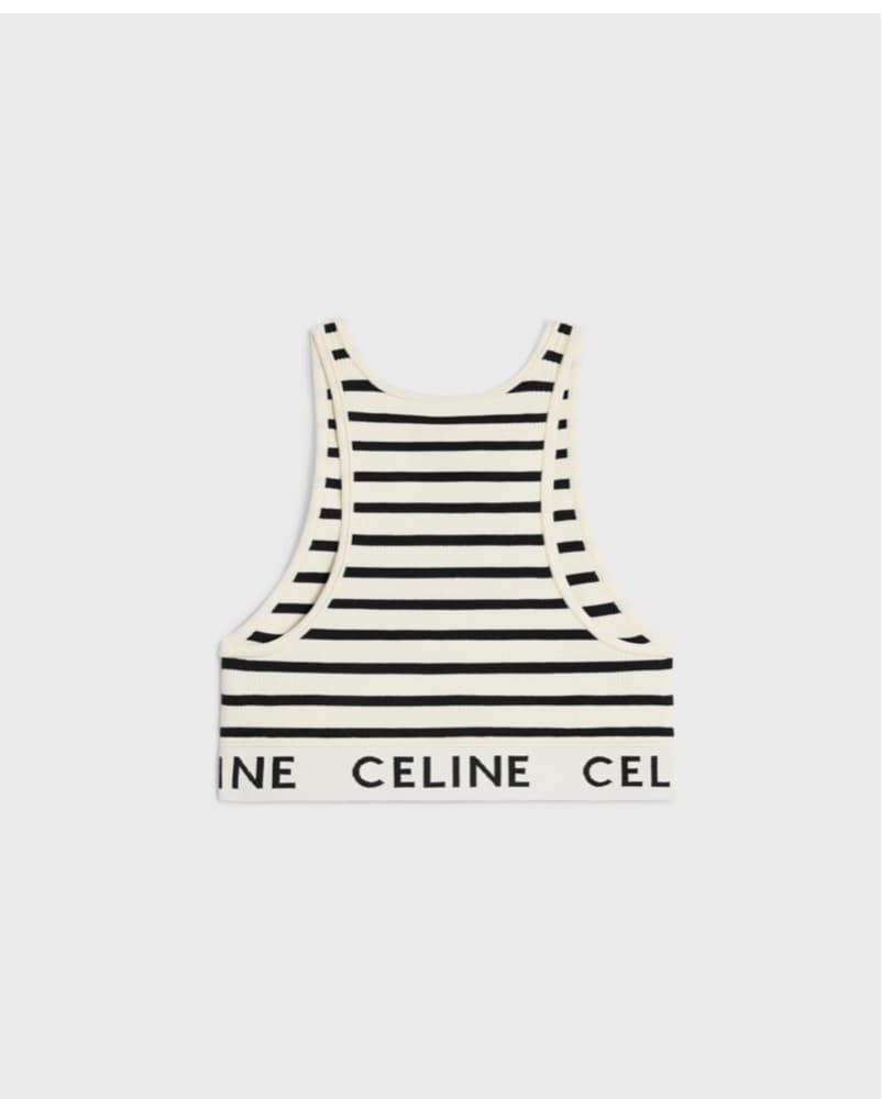 CELINE CROP TOP IN ATHLETIC KNIT  - Image 1